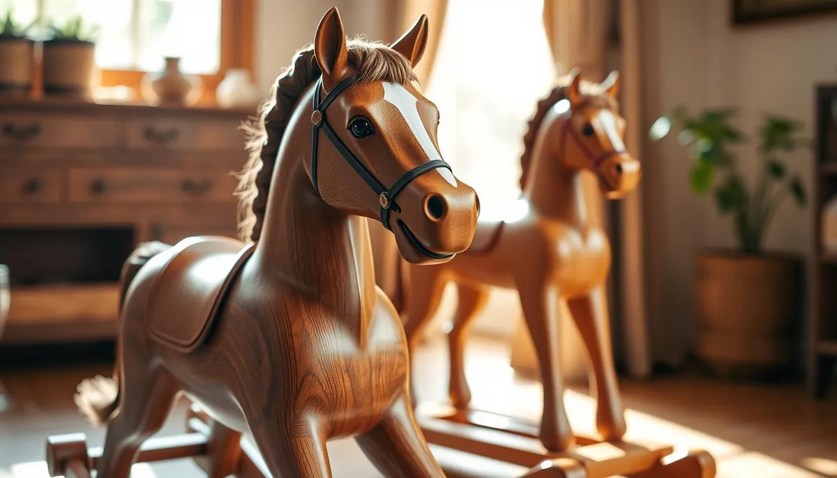 Cheval jouet à bascule et cheval jouet en bois: tradition, sécurité et durabilité