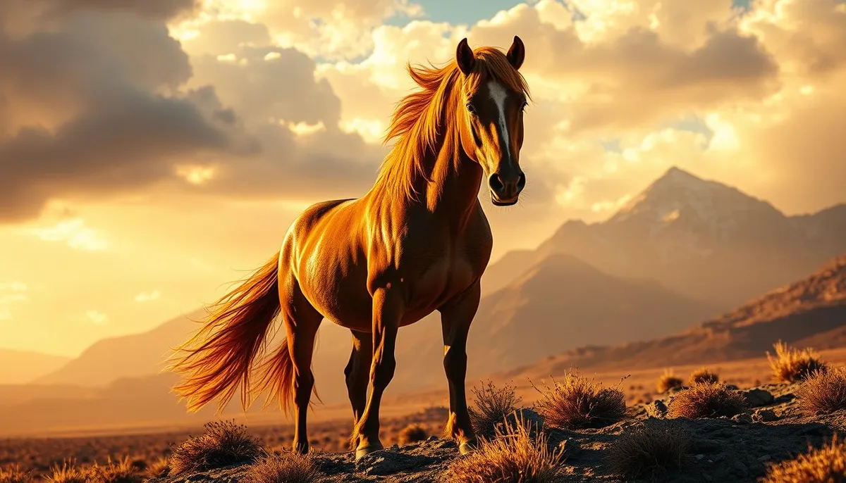 Majesté du cheval mustang et beauté sauvage