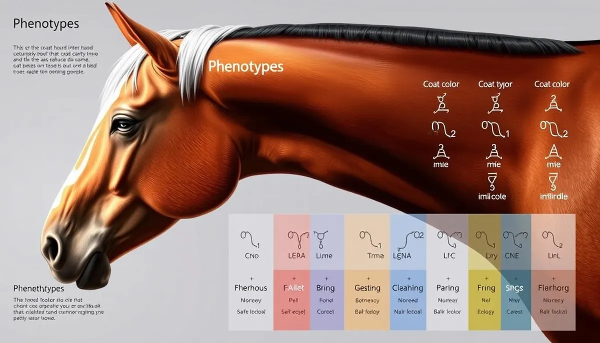 phénotype et génotype des robes de cheval