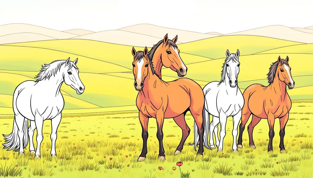 coloriages de chevaux à imprimer gratuit