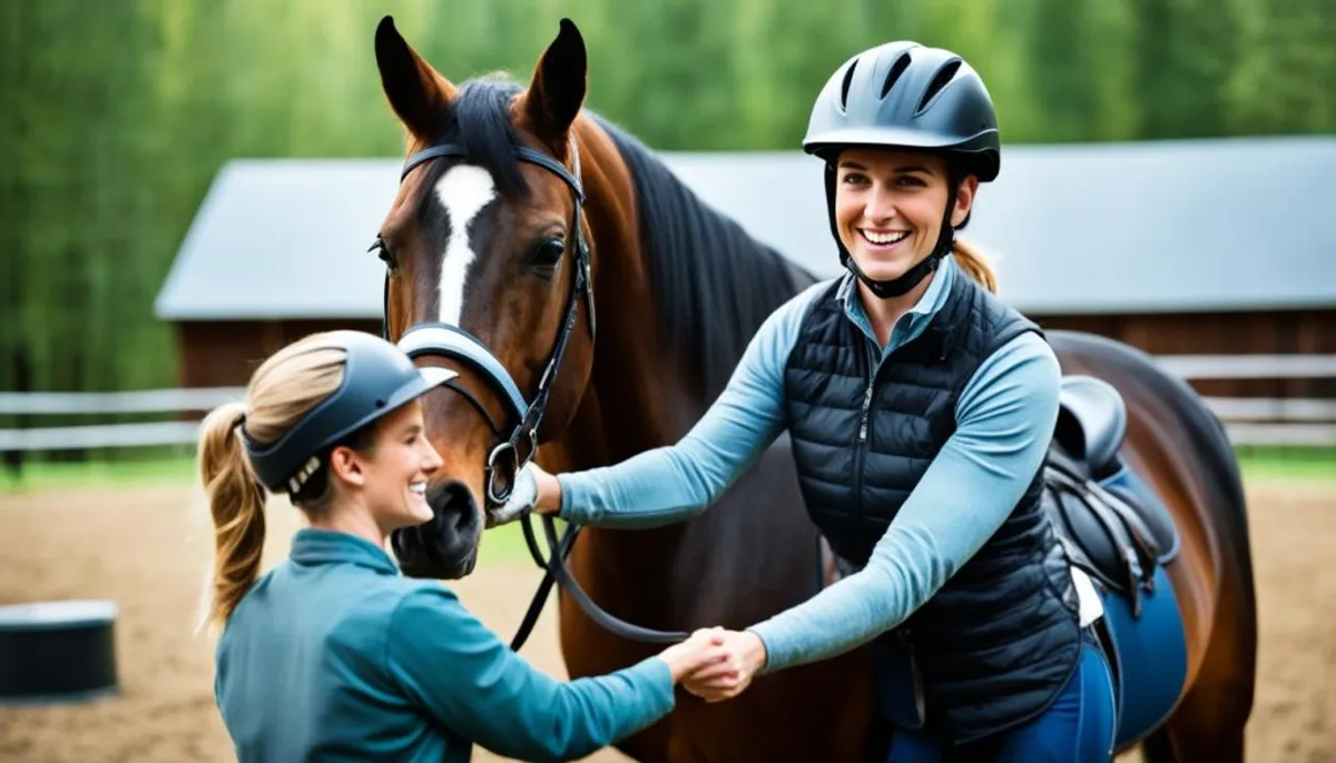 1er cours équitation