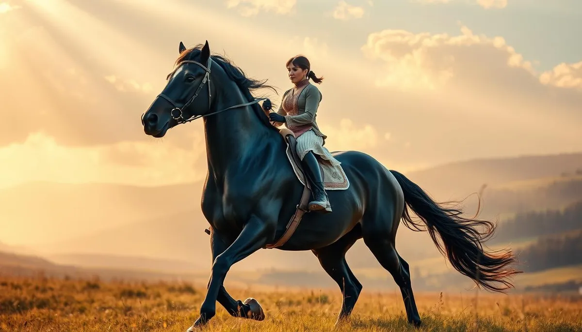 cheval noir équitation introduction