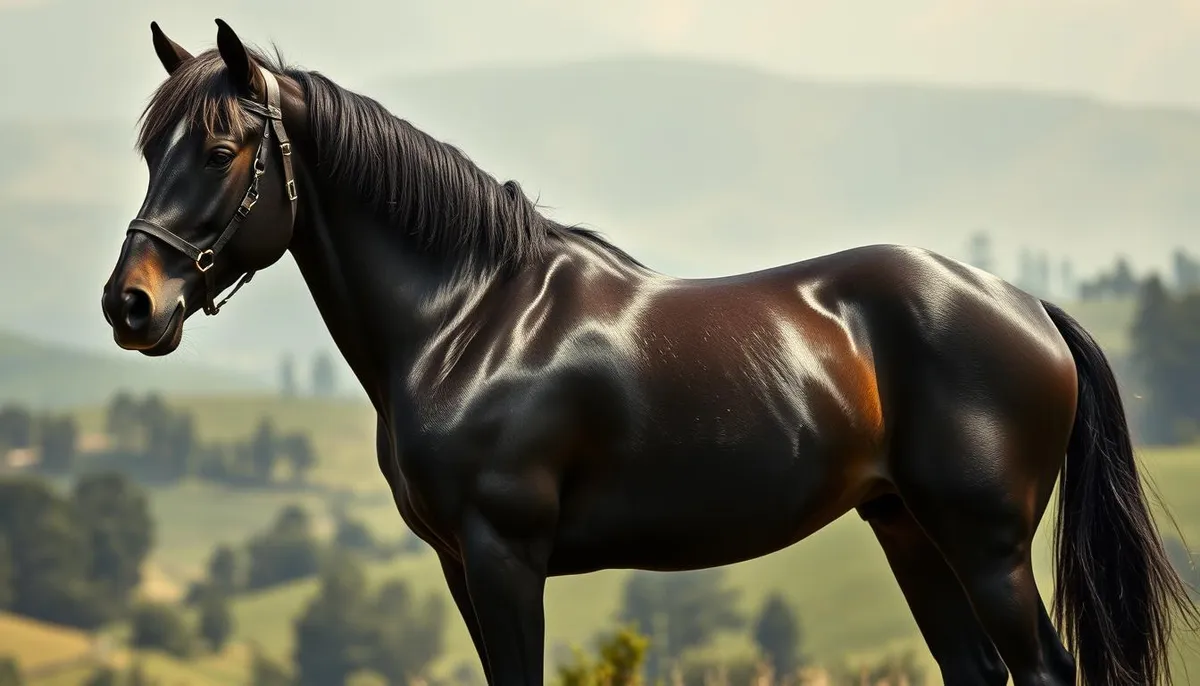 Le cheval noir dans la culture et la mode