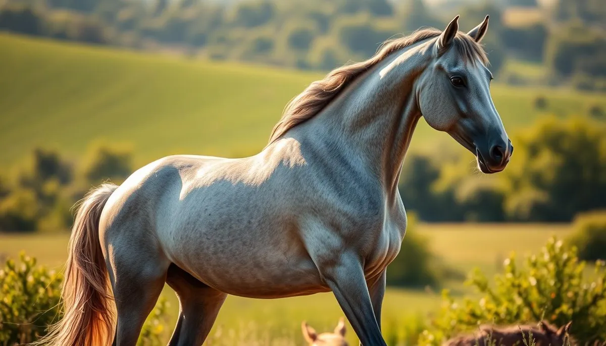 cheval gris, beauté équine, élégance équine, univers équestre
