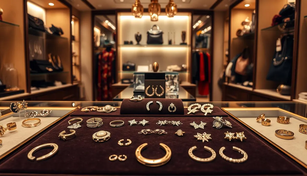 Le fer à cheval dans la bijouterie et les accessoires