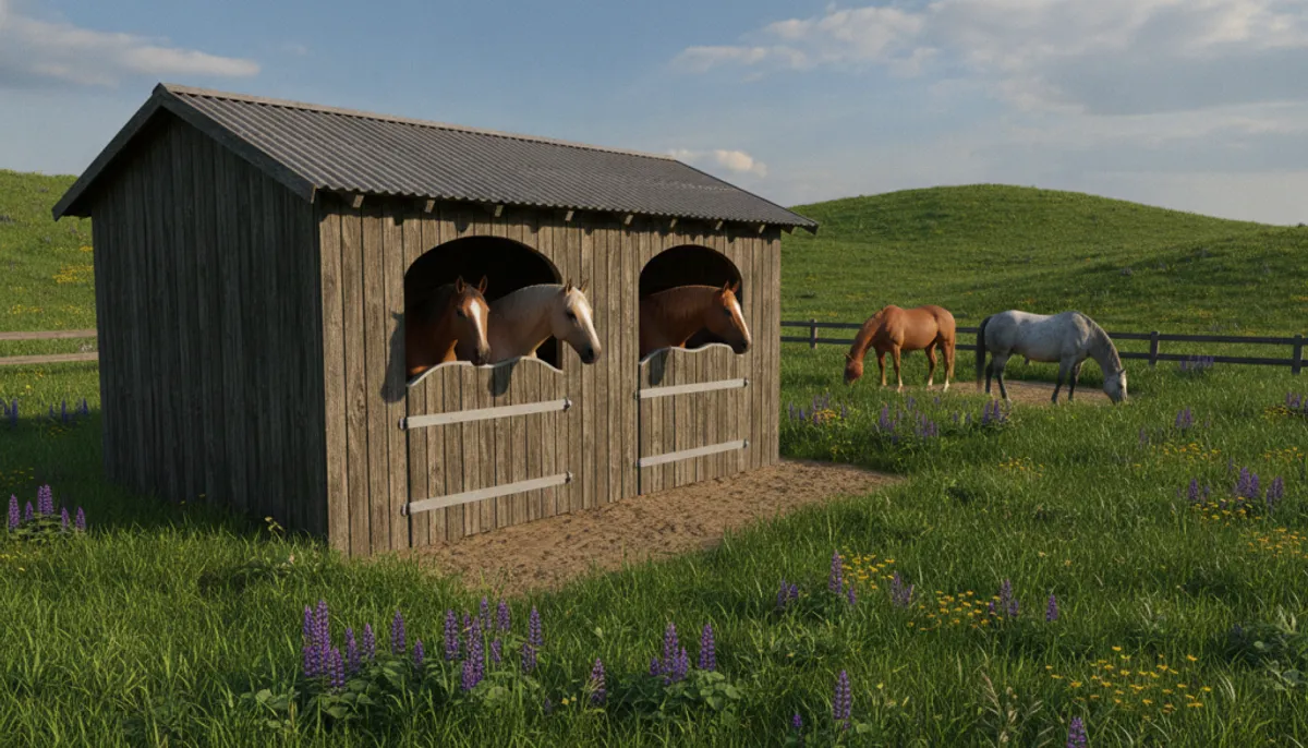 Abri pour chevaux de qualité Abri pour chevaux de qualité
