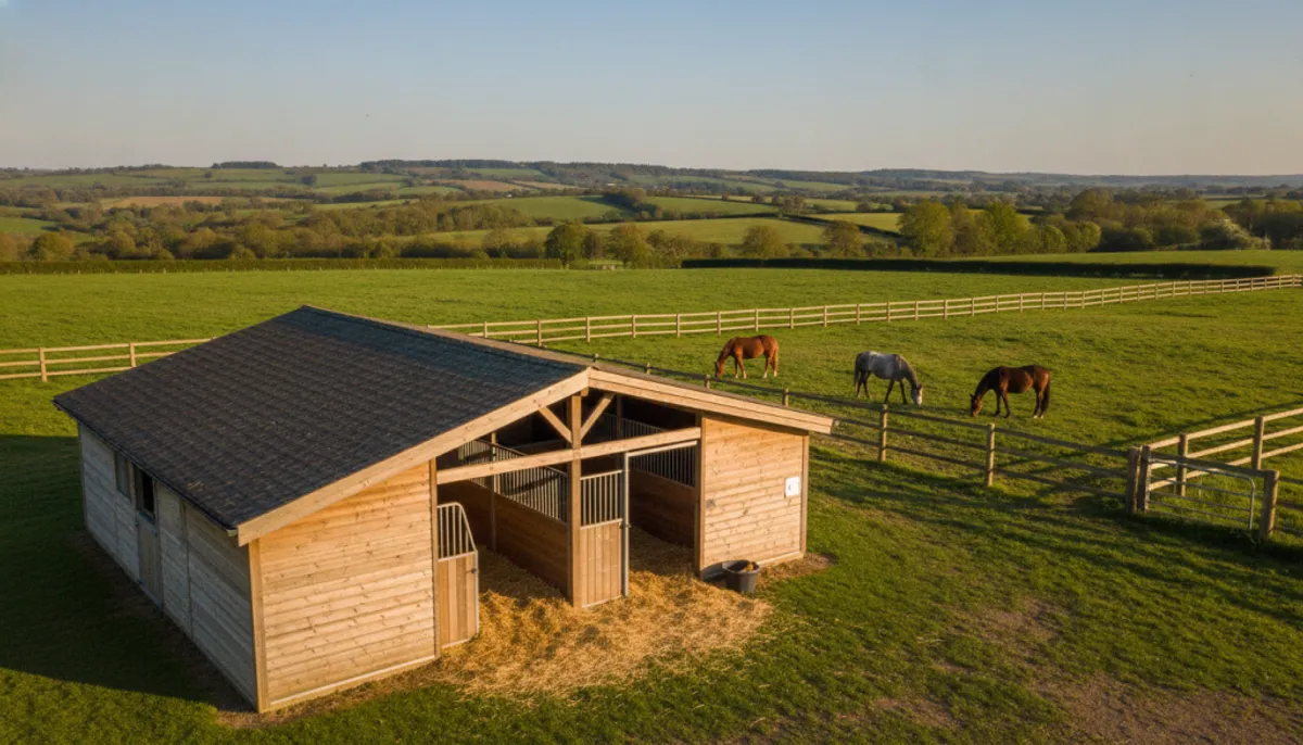 Aménagement d'abri pour chevaux Aménagement d'abri pour chevaux