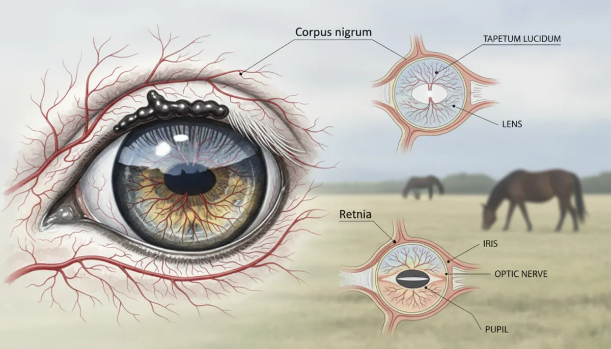 anatomie oeil cheval