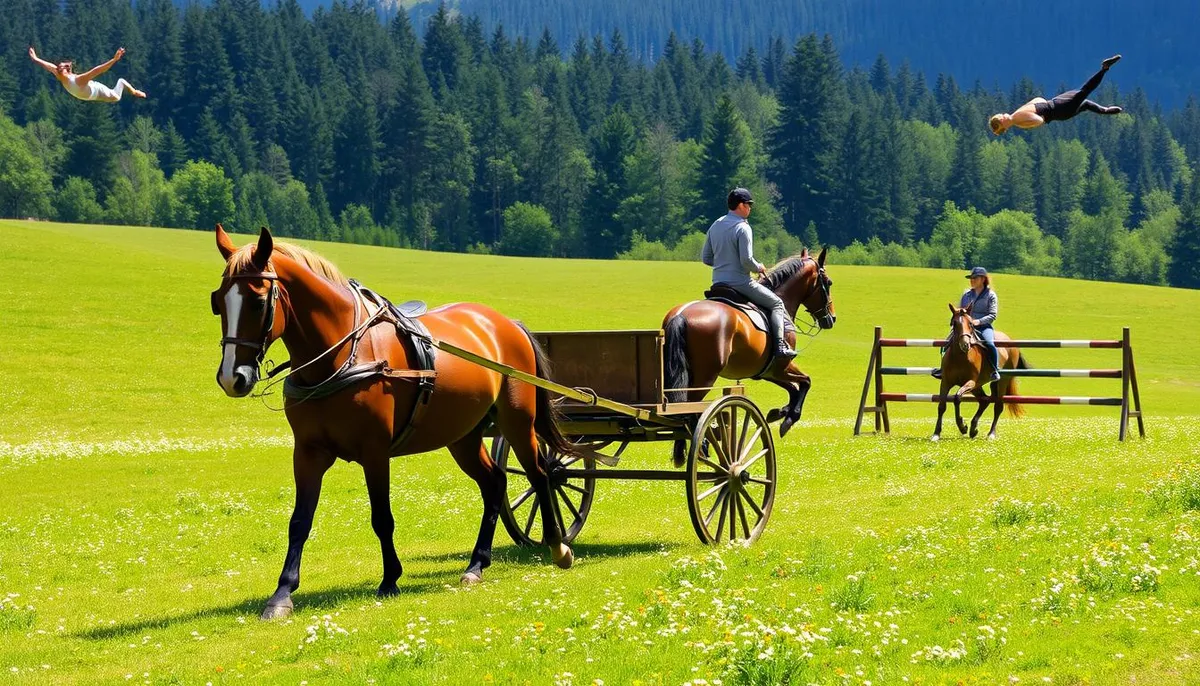 Utilisations: attelage, TREC, voltige et entretien écologique