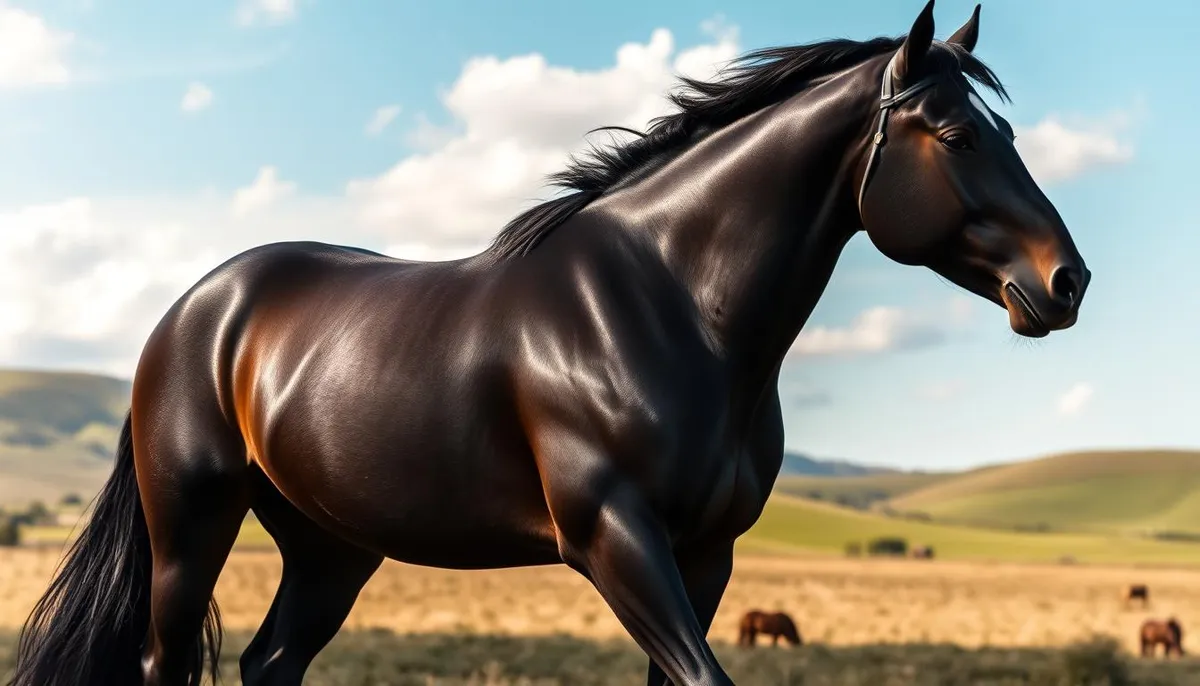 chevaux noir élégance et puissance équestre