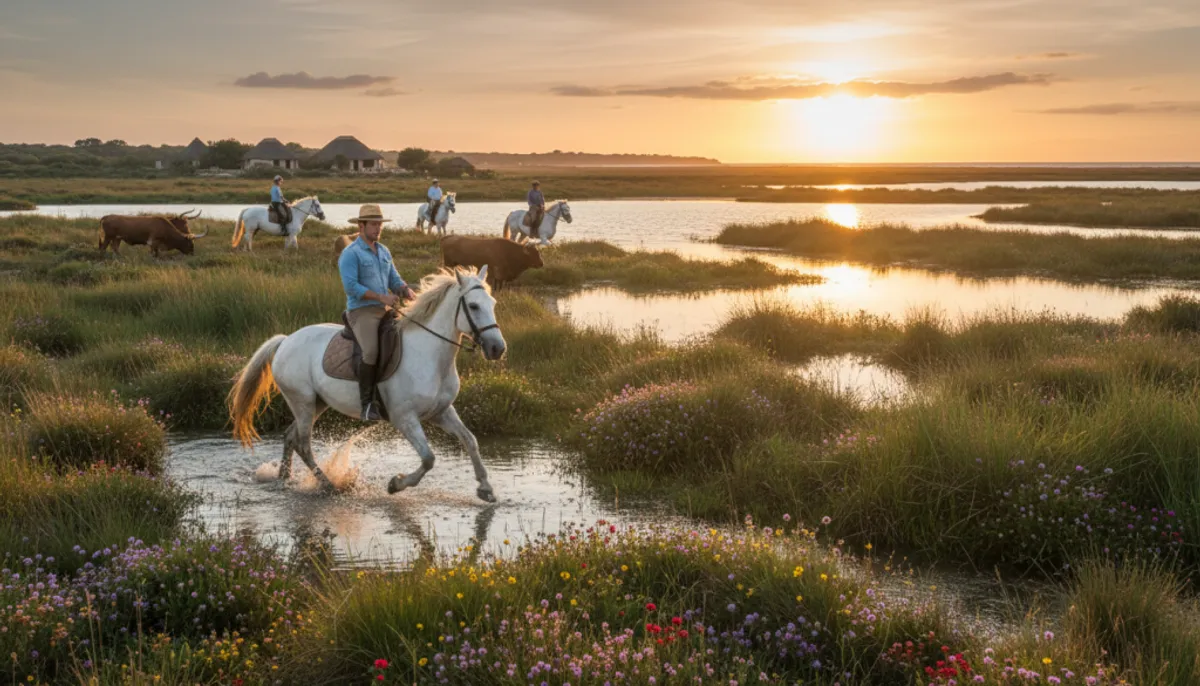 balade à cheval en Camargue