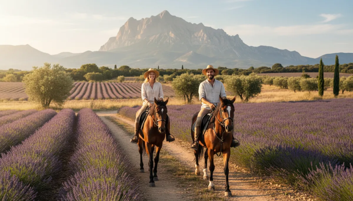 Balades à cheval en Provence autour de la Sainte-Victoire