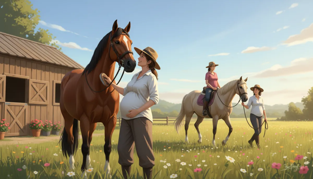 bienfaits de l'équitation pour les femmes enceintes