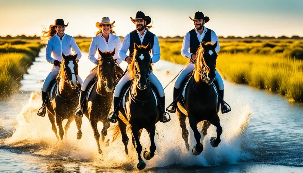 Cavaliers en Camargue