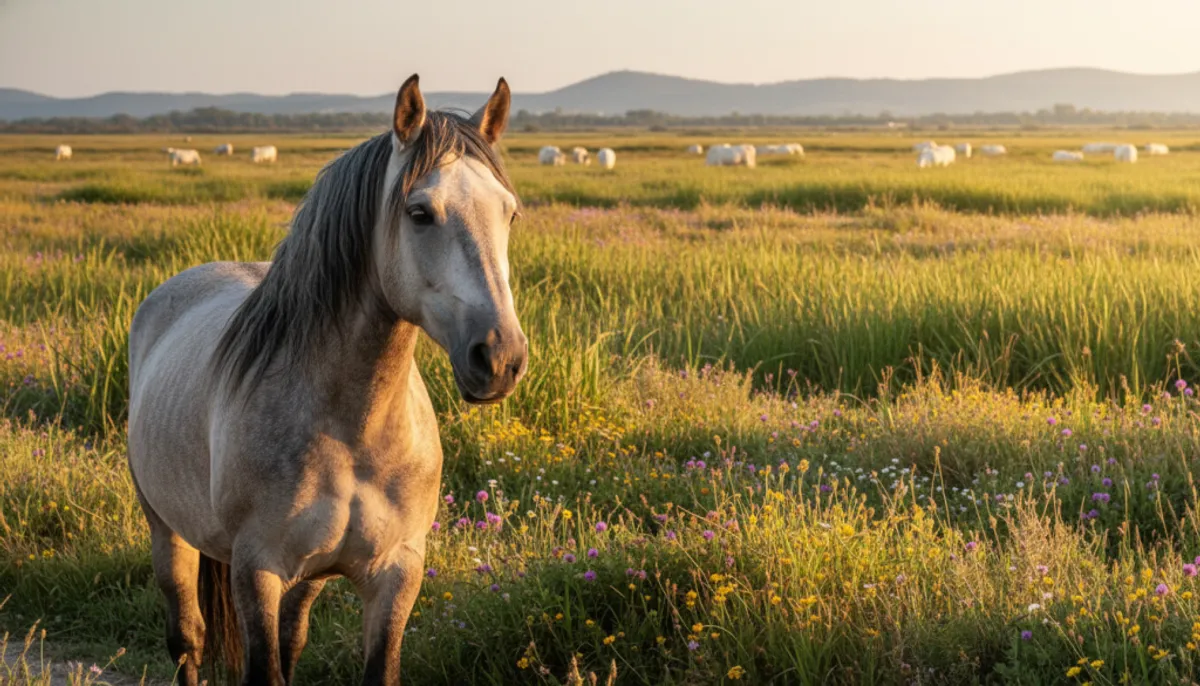 cheval grau du roi camargue