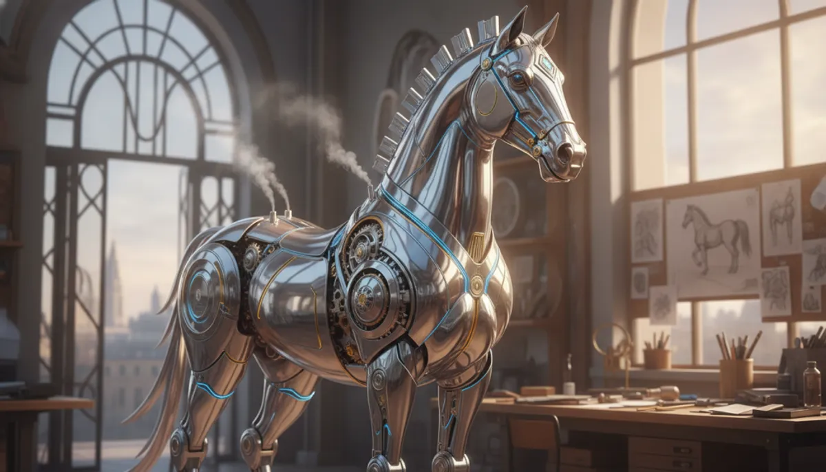 cheval mécanique et technologie