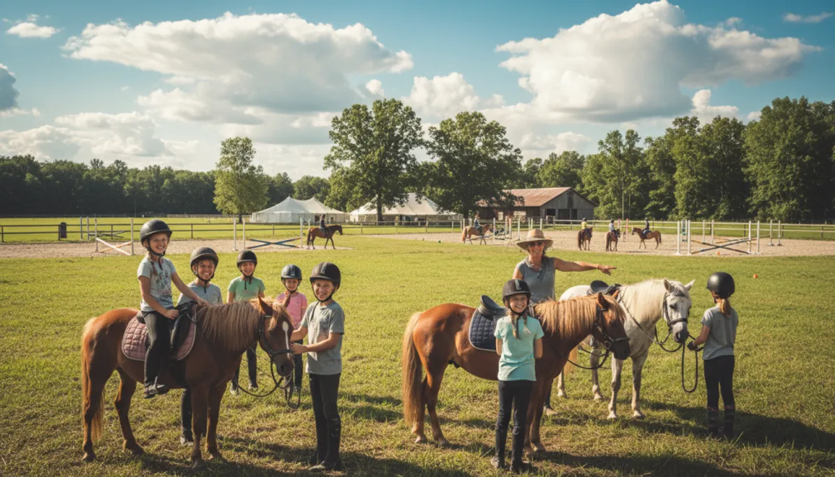 colonie de vacances equitation