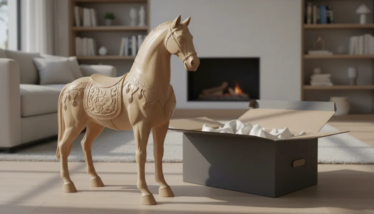 commande livraison cheval en bois