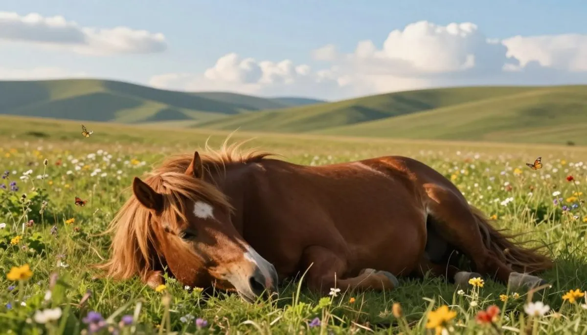 comment dort un cheval