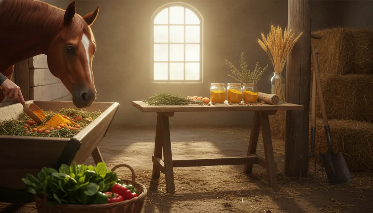 conseils curcuma cheval