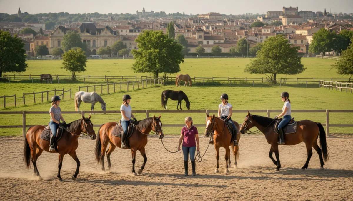 cours d'équitation pour débutants à Bordeaux