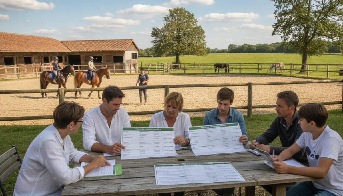 coûts des cours d'équitation en France