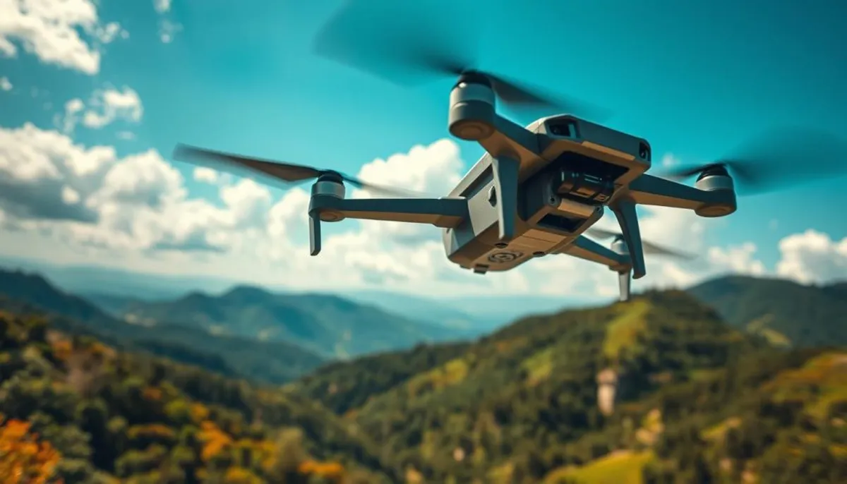 drone FPV en vol drone FPV en vol