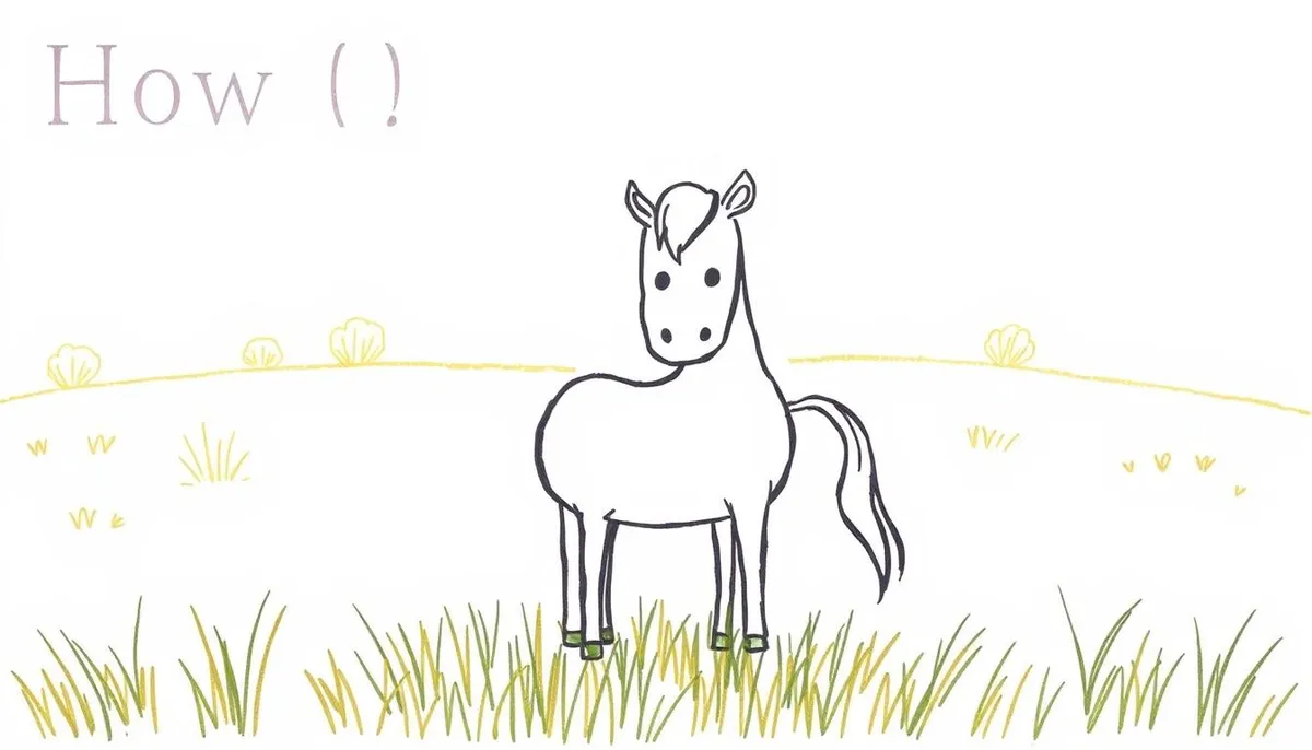 cheval dessin facile - section introduction