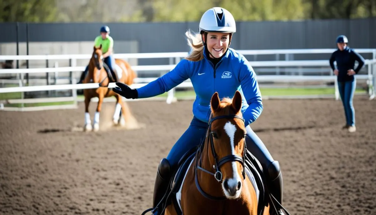 échauffement équitation débutant