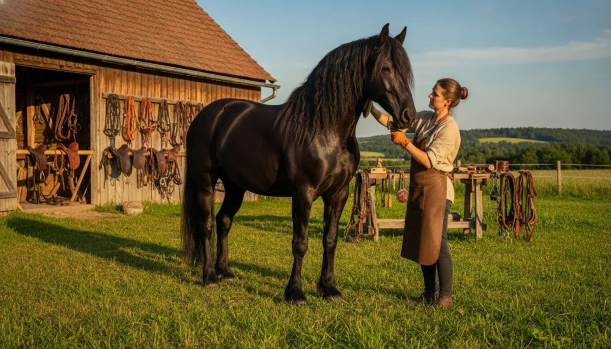 Cheval frison prix : artisanat français sur mesure et unique