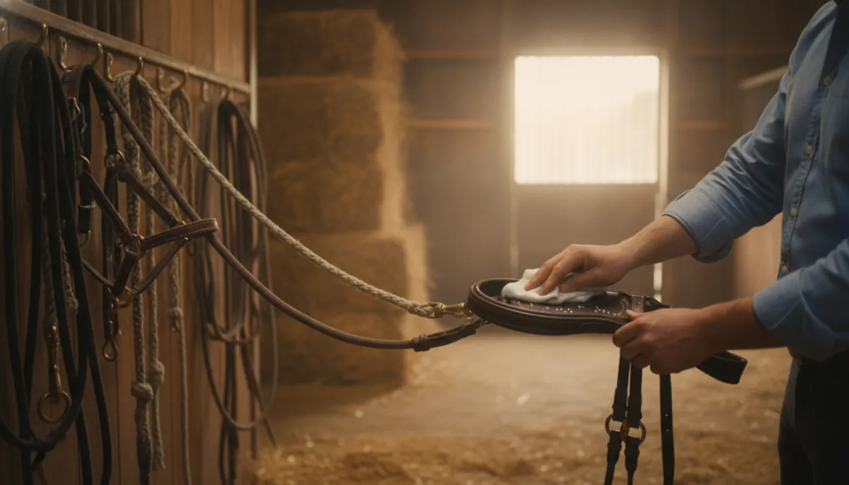 entretien des licols et longes pour chevaux