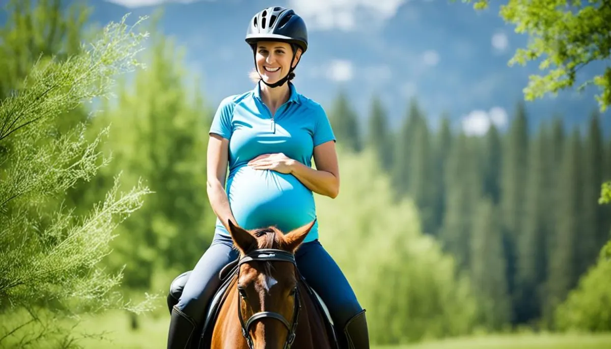 équitation femme enceinte