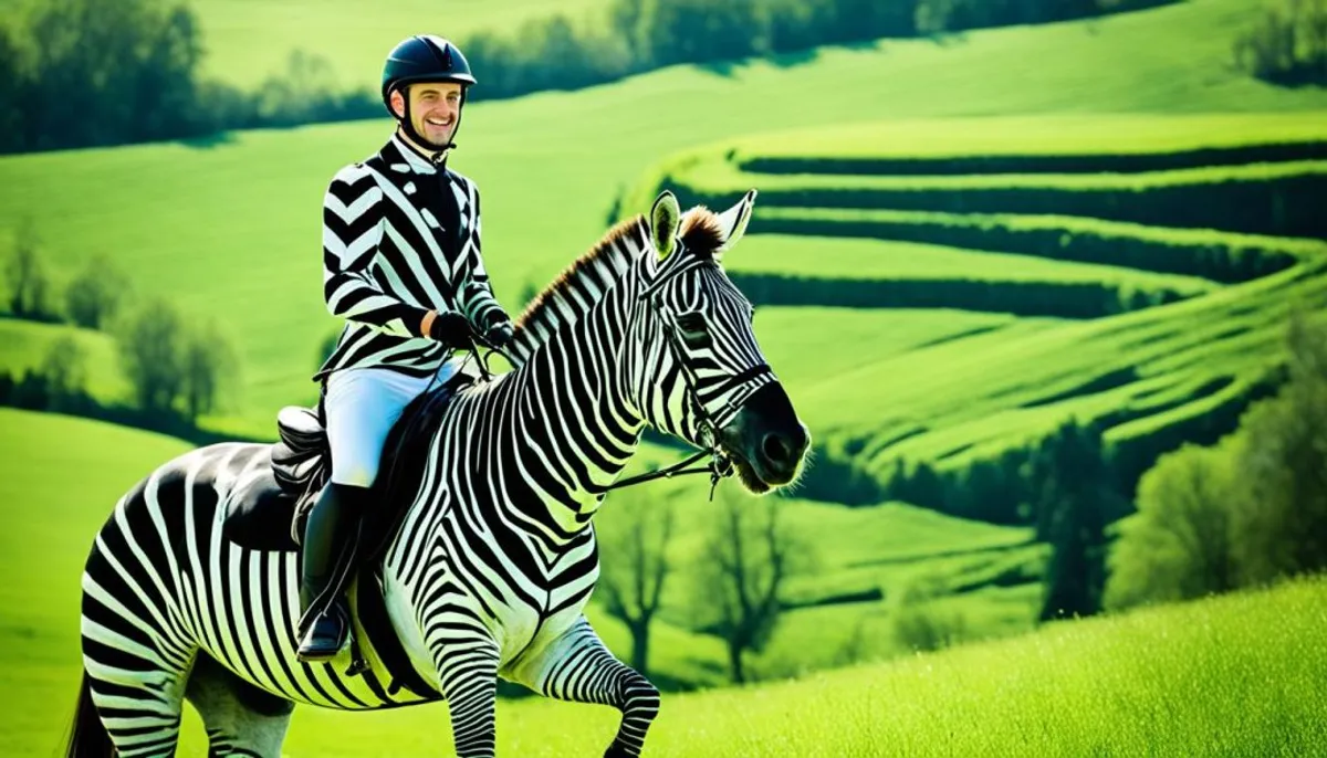 equitation zebre