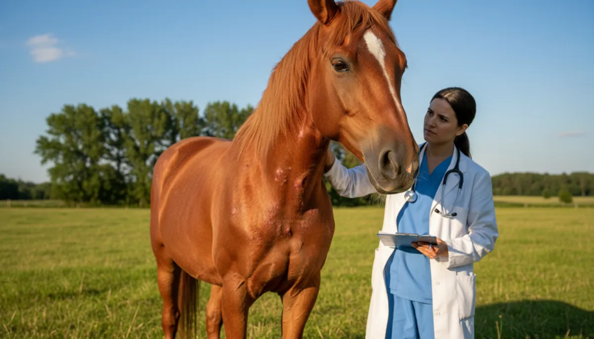 Cheval probleme de peau : symptômes, causes et traitements
