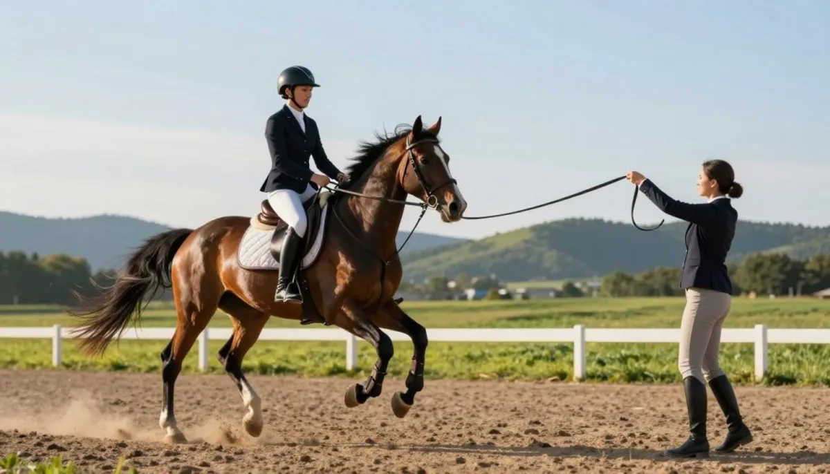 longe pour le travail du cheval