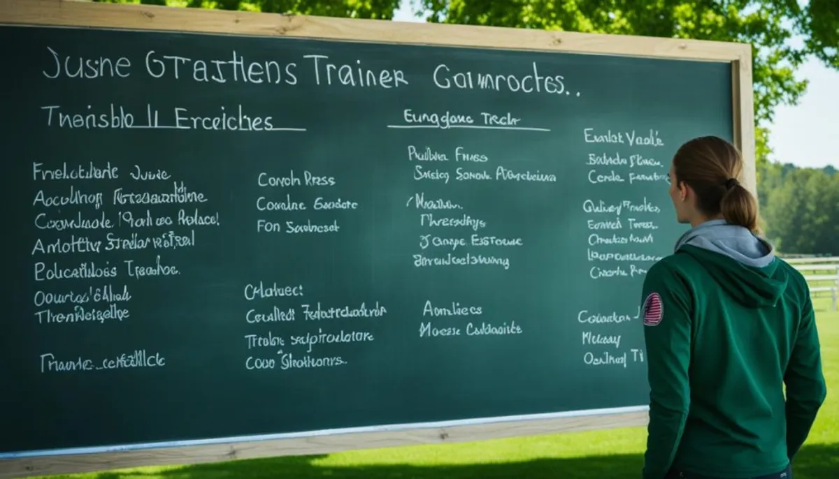 métiers cep 2 équitation
