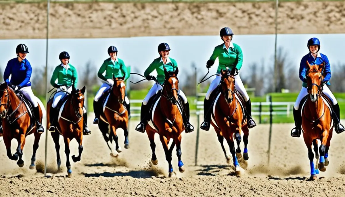 niveaux de cours d'équitation adulte