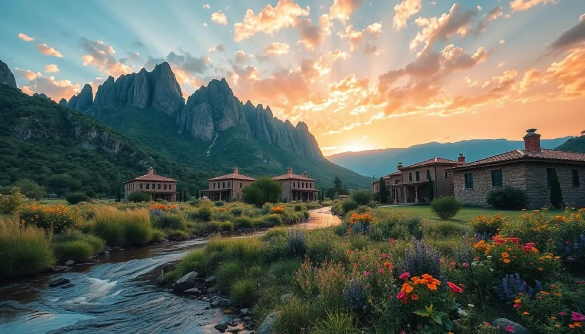 Paysage de montagne en Kabylie
