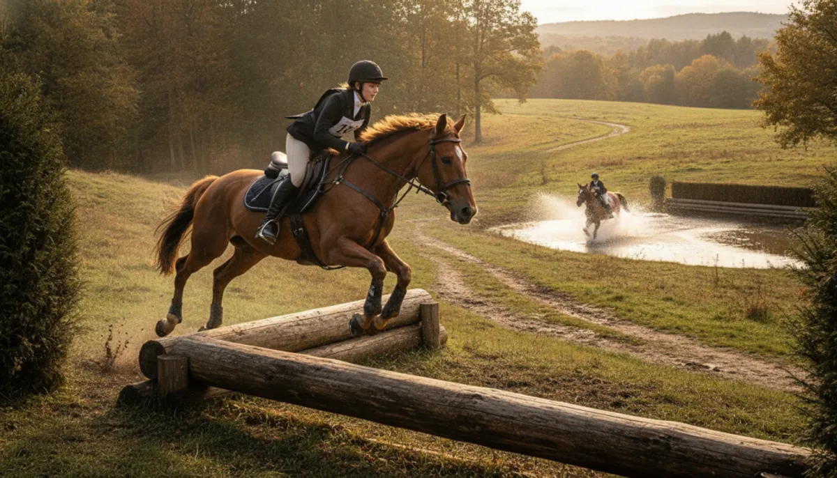 progression en cross équitation
