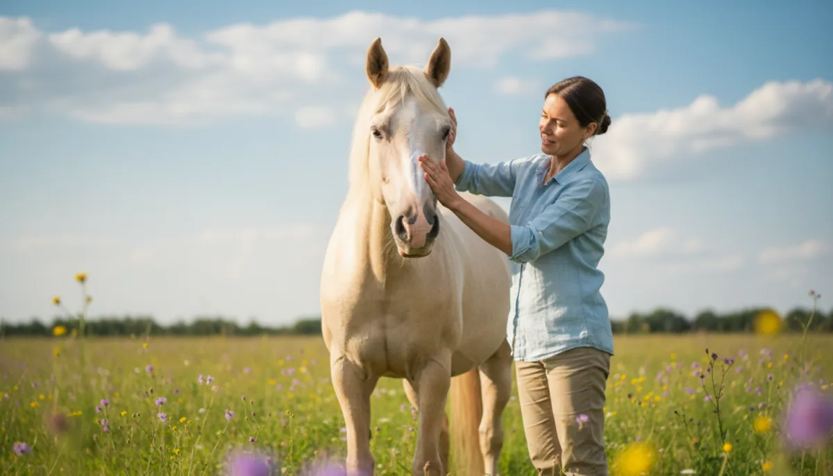protection solaire peau rose cheval