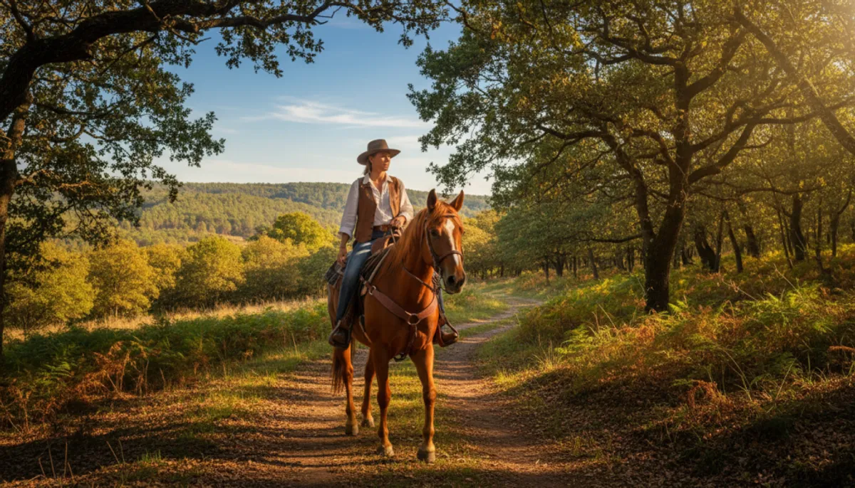 randonnée à cheval en forêt médocaine