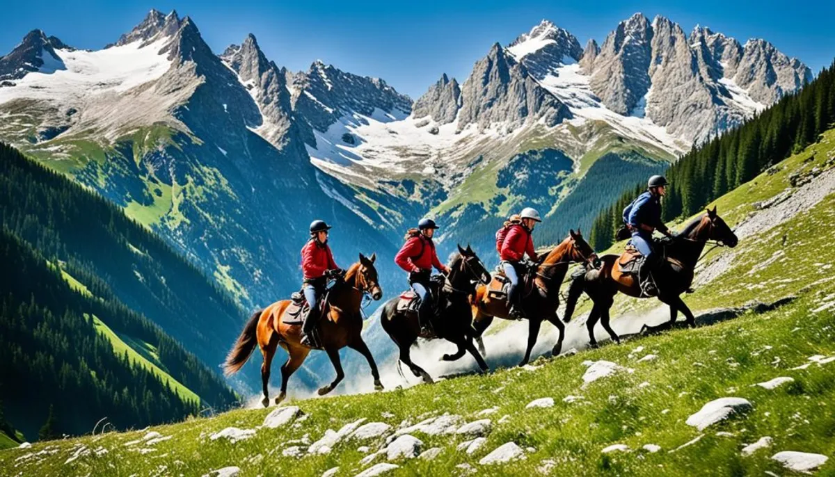 randonnée équestre Alpes