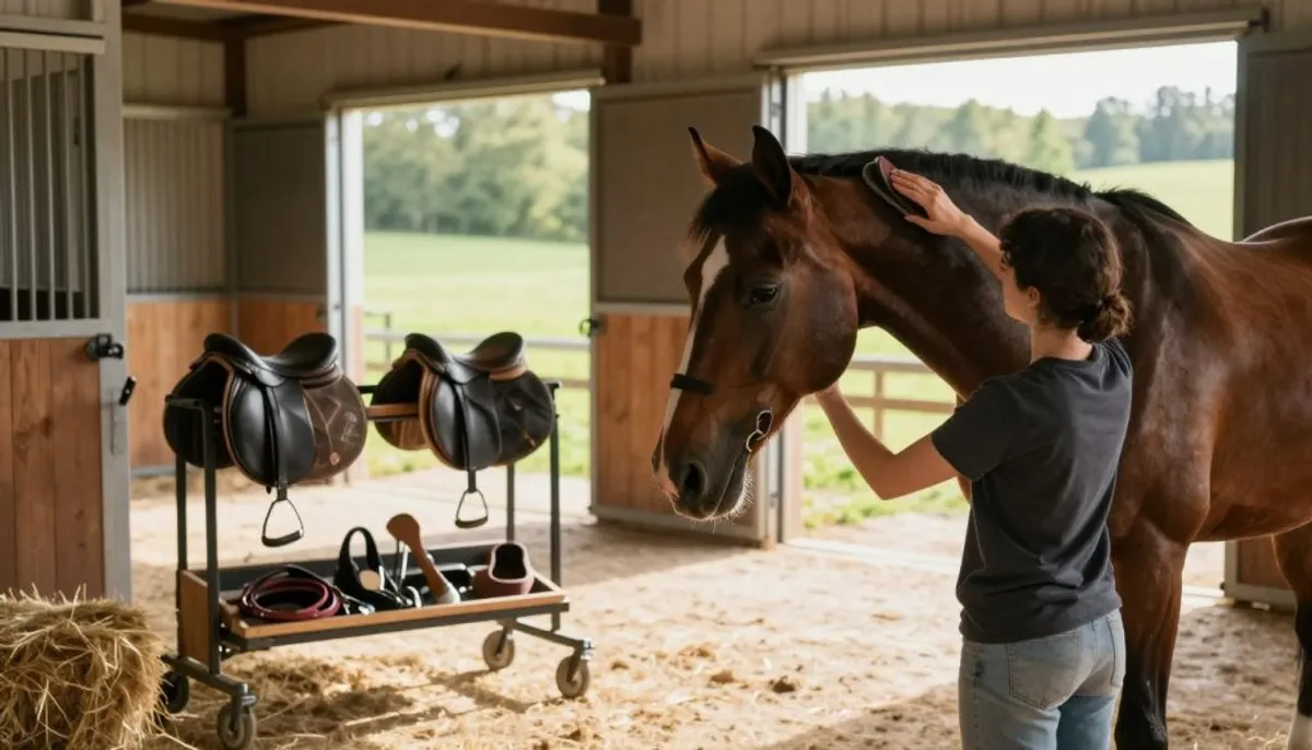 routine soins cheval