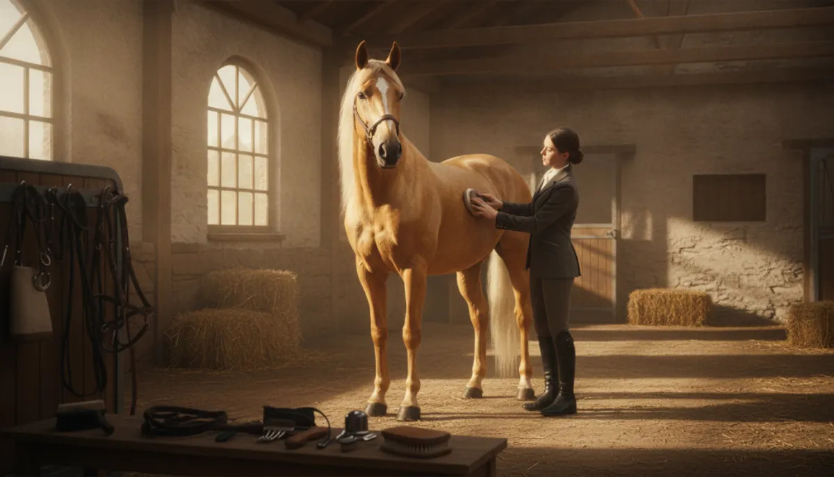 soins pour cheval isabelle