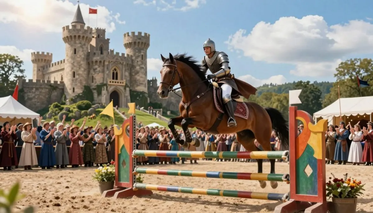 spectacle équestre médiéval