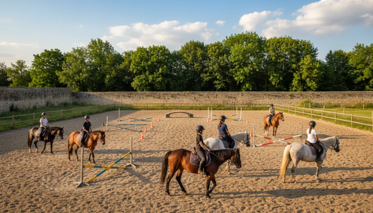 stage d'équitation débutant Angers