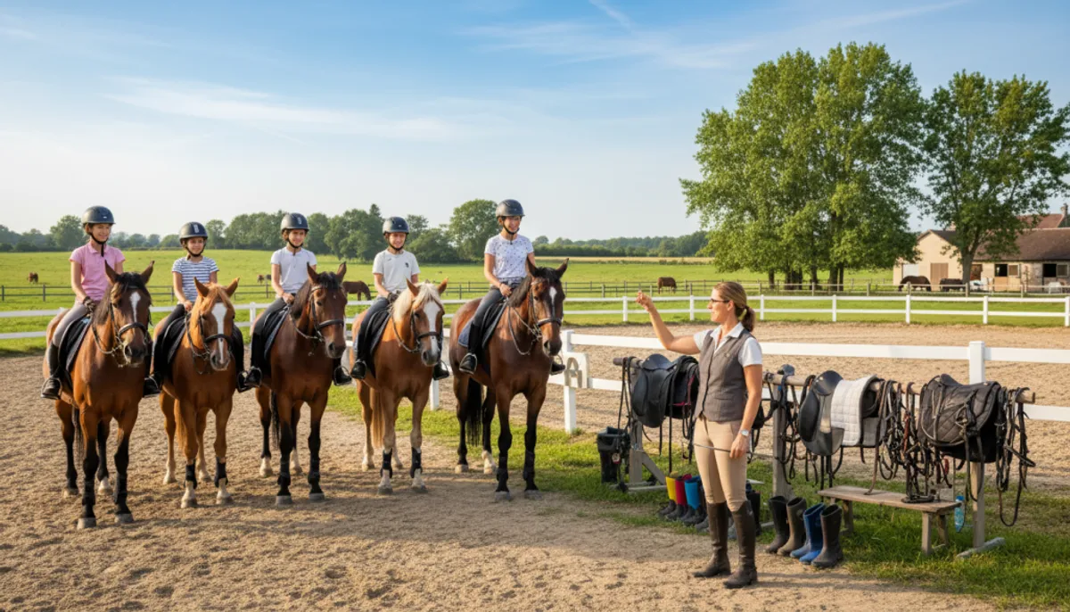 stage équitation débutant activités