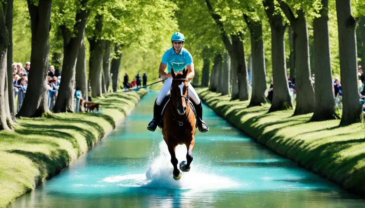 Traversée du canal cross équitation Versailles